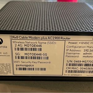 Motorola 24x8 cable modem